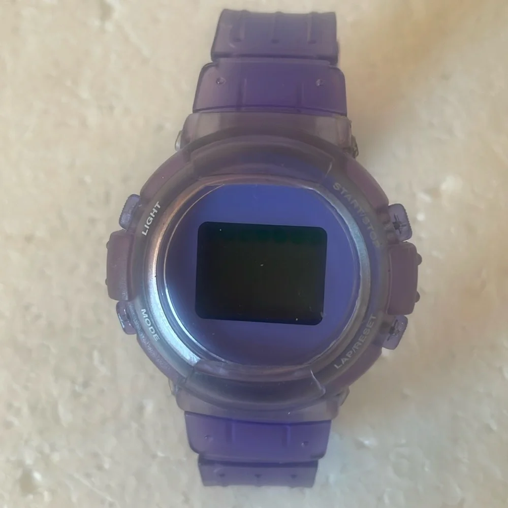 Digital sports watch light mode reset start stop buttons unisex boys girls